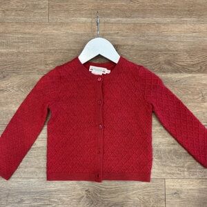 Bonpoint Cherry Red Cardiagn Jarancia